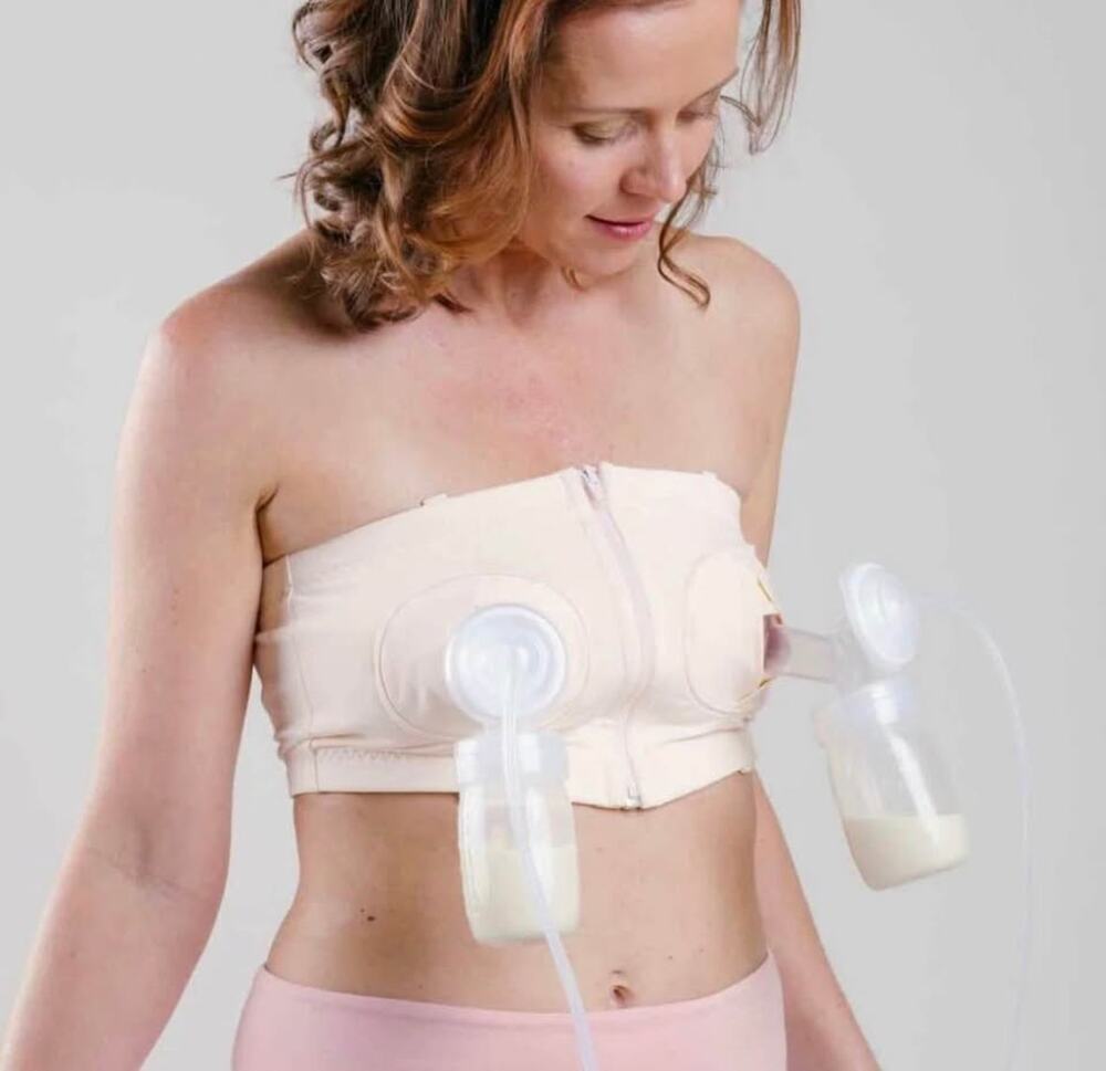 Simple Wishes Adjustable XS-L Hands Free Pumping Bra NWOT